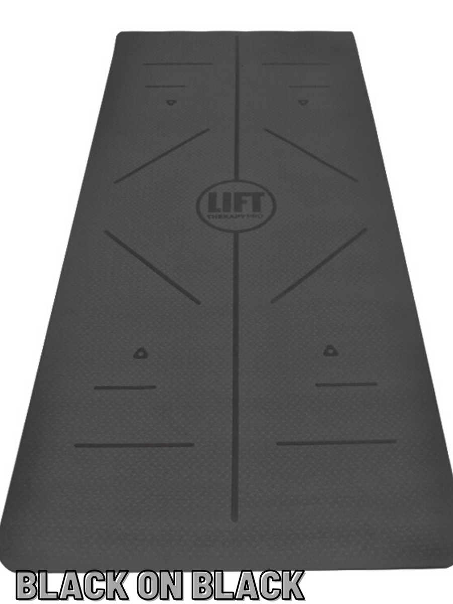 PRO ELITE LONG YOGA MAT WITH BODY LINES – Lift Therapy PRO