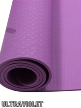Load image into Gallery viewer, PRO ELITE LONG YOGA MAT WITH BODY LINES
